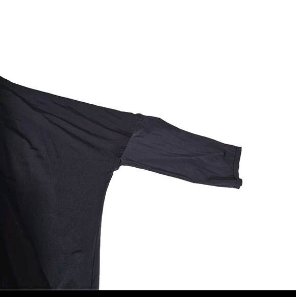 Kardashian Kollection Black Longsleeve Sexy Flowy Summer Medium Romper Jumpsuit - Picture 10 of 14